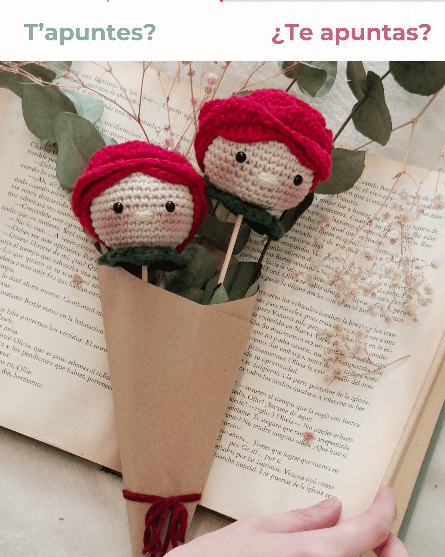 TALLER INICIACION AMIGURUMI: ROSA ETERNA DE "SANT JORDI"
