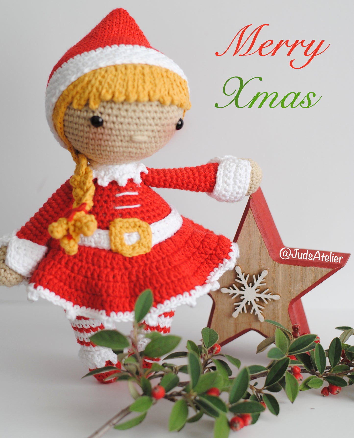Patrón amigurumi - MAGGIE la ayudante de Papá Noel