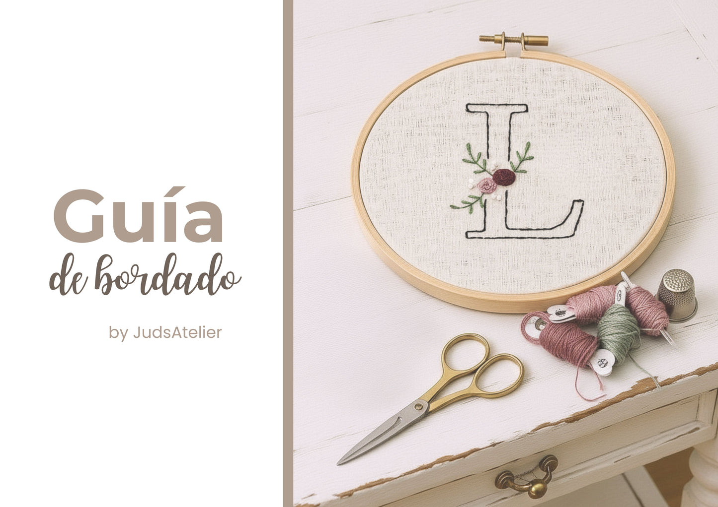 Abecedario Floral para inciarte en el bordado – delicado, minimalista y lleno de encanto