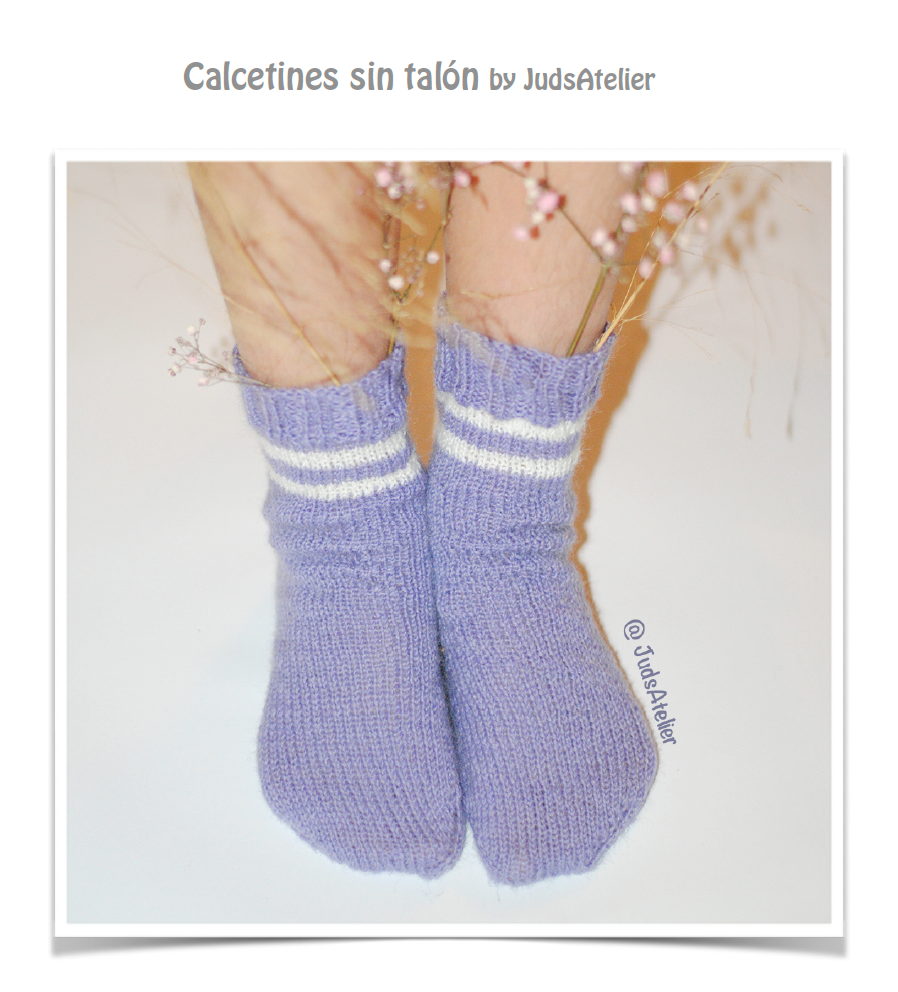 Patrón a dos agujas - CALCETINES sin talón