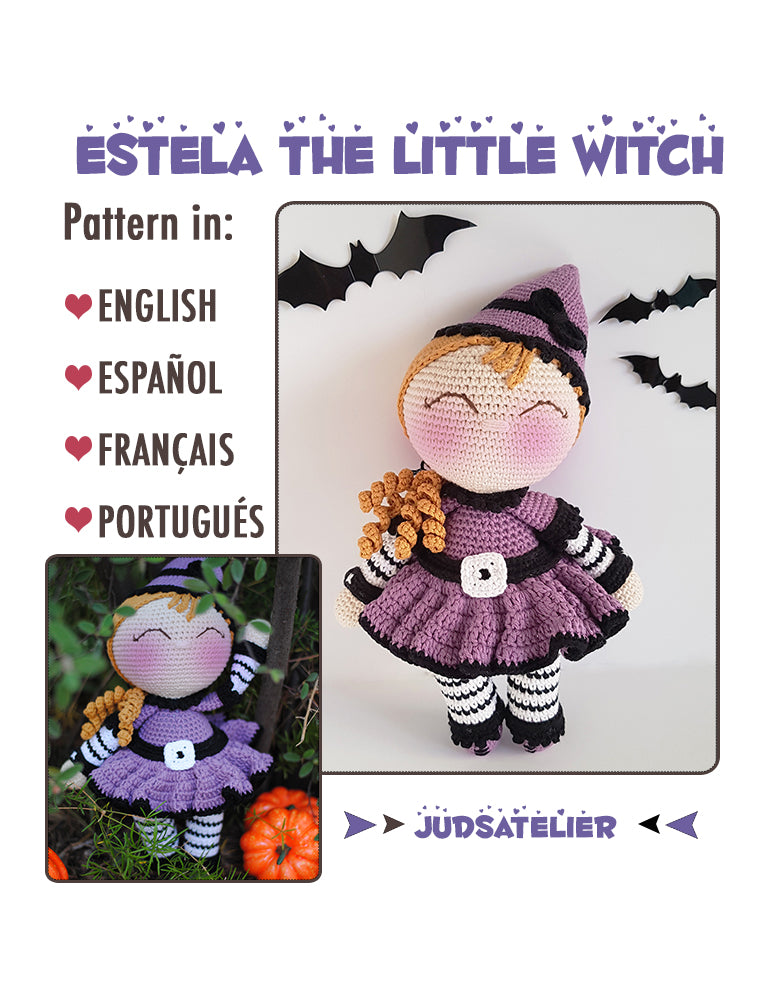Patrón amigurumi - ESTELA la bruja