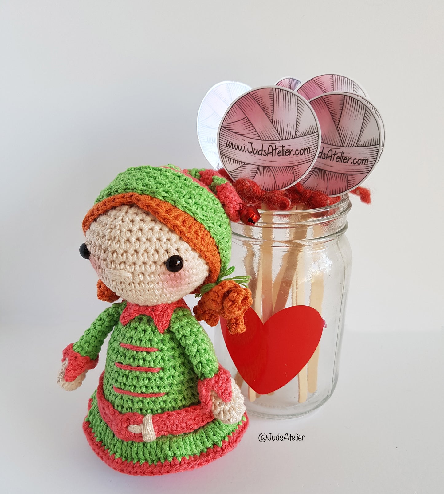Patrón amigurumi - RITA la elfa de Navidad