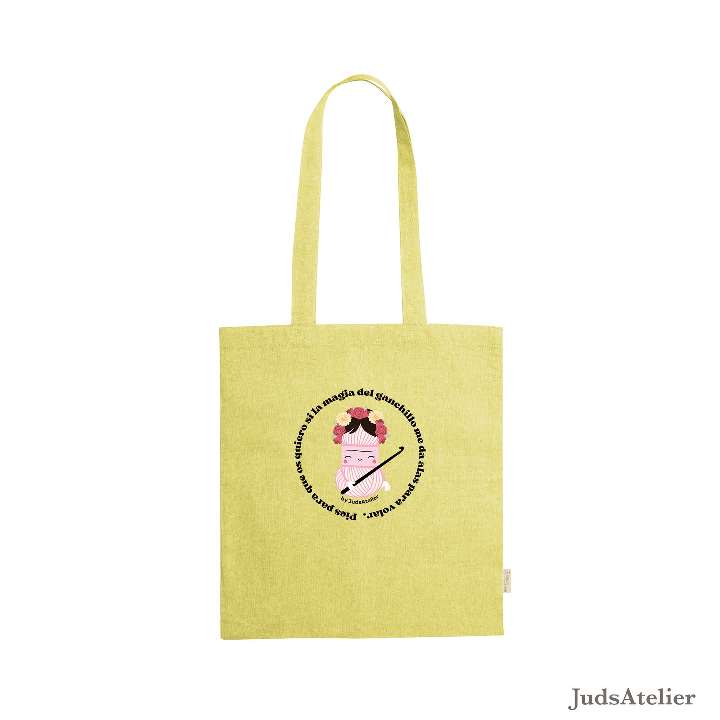 Bolsa Tote básica modelo LA MUJER DE LAS FLORES