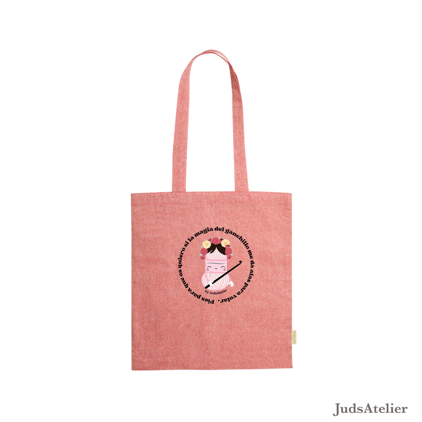 Bolsa Tote básica modelo LA MUJER DE LAS FLORES
