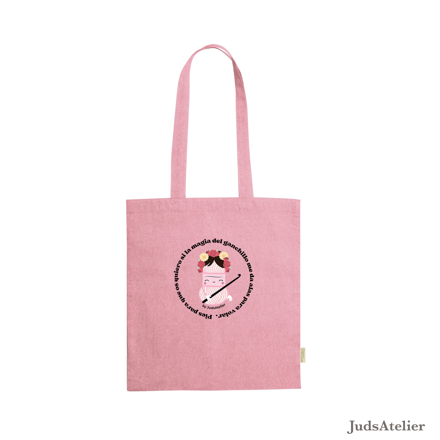 Bolsa Tote básica modelo LA MUJER DE LAS FLORES