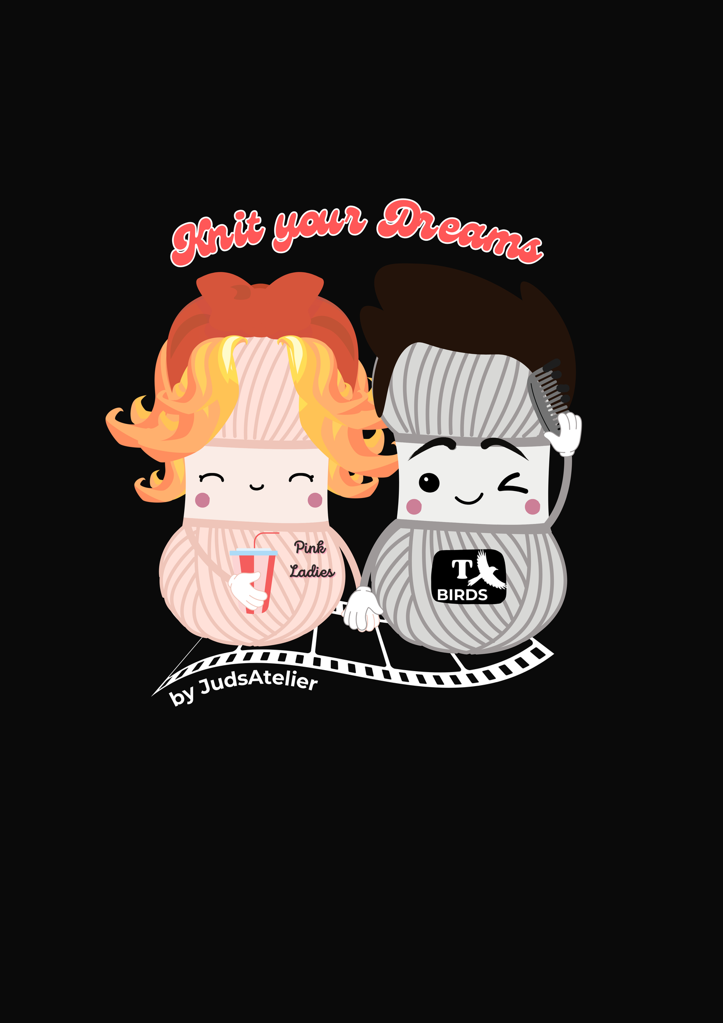 Bolsa de labores ilustrada - Modelo GREASE