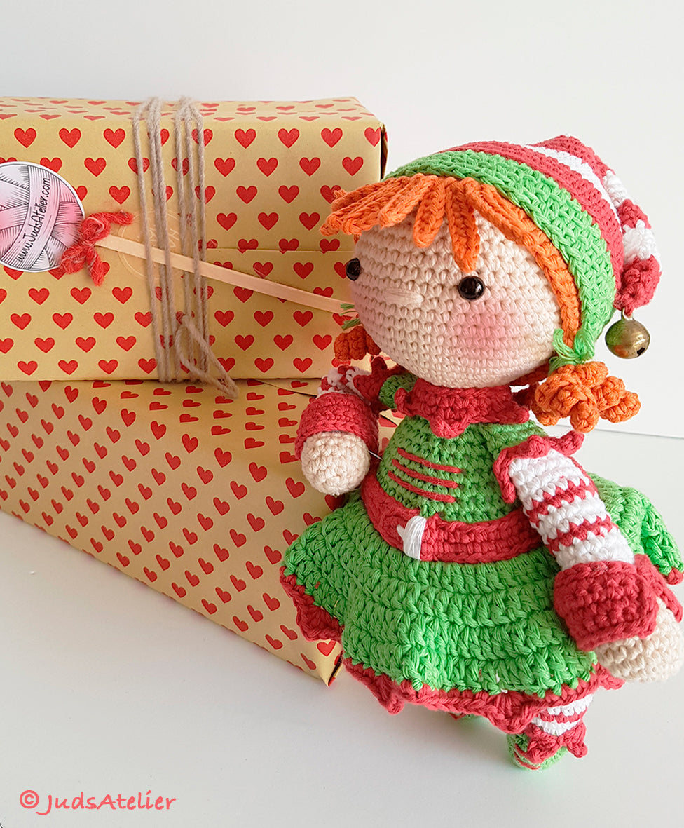 Patrón amigurumi - LIANA la elfa de Navidad