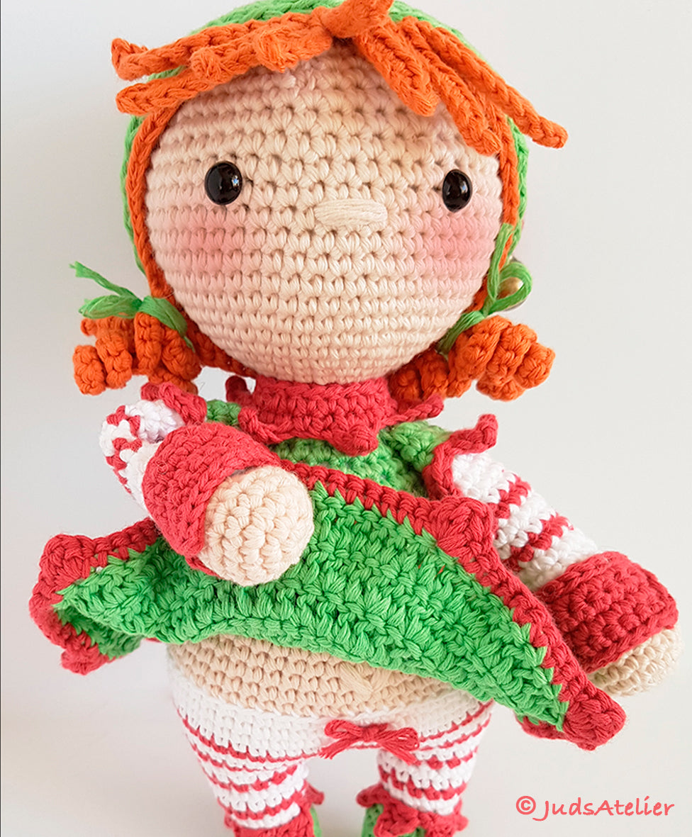 Patrón amigurumi - LIANA la elfa de Navidad