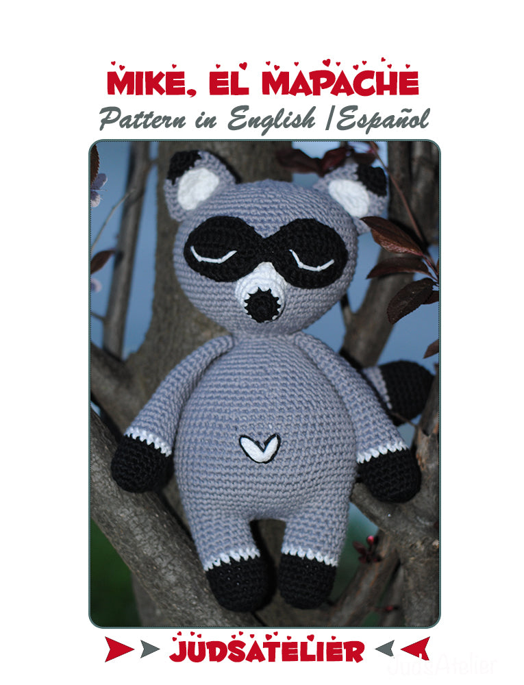 Patrón amigurumi - MAX el mapache