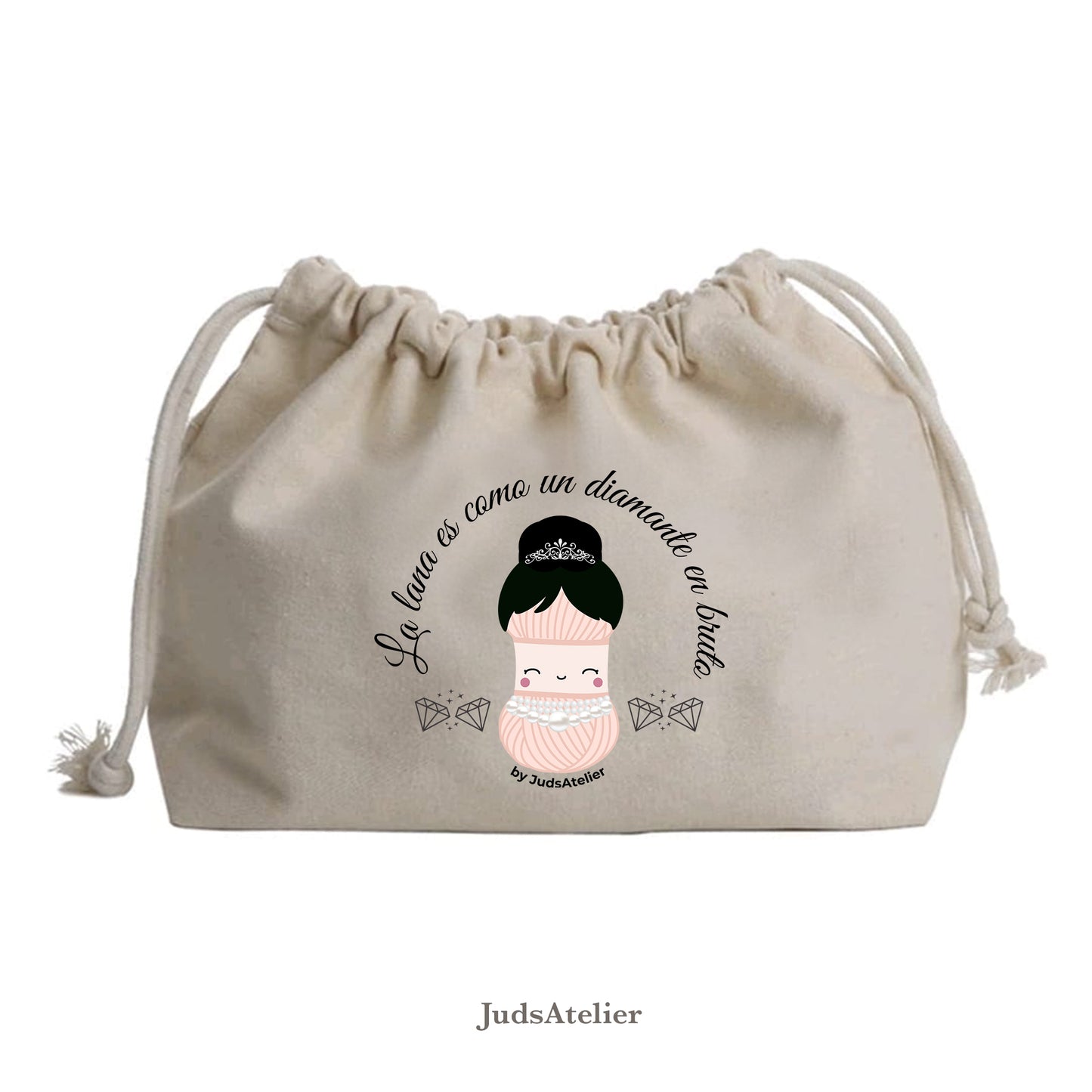 Bolsa de labores ilustrada - Modelo DIAMANTES