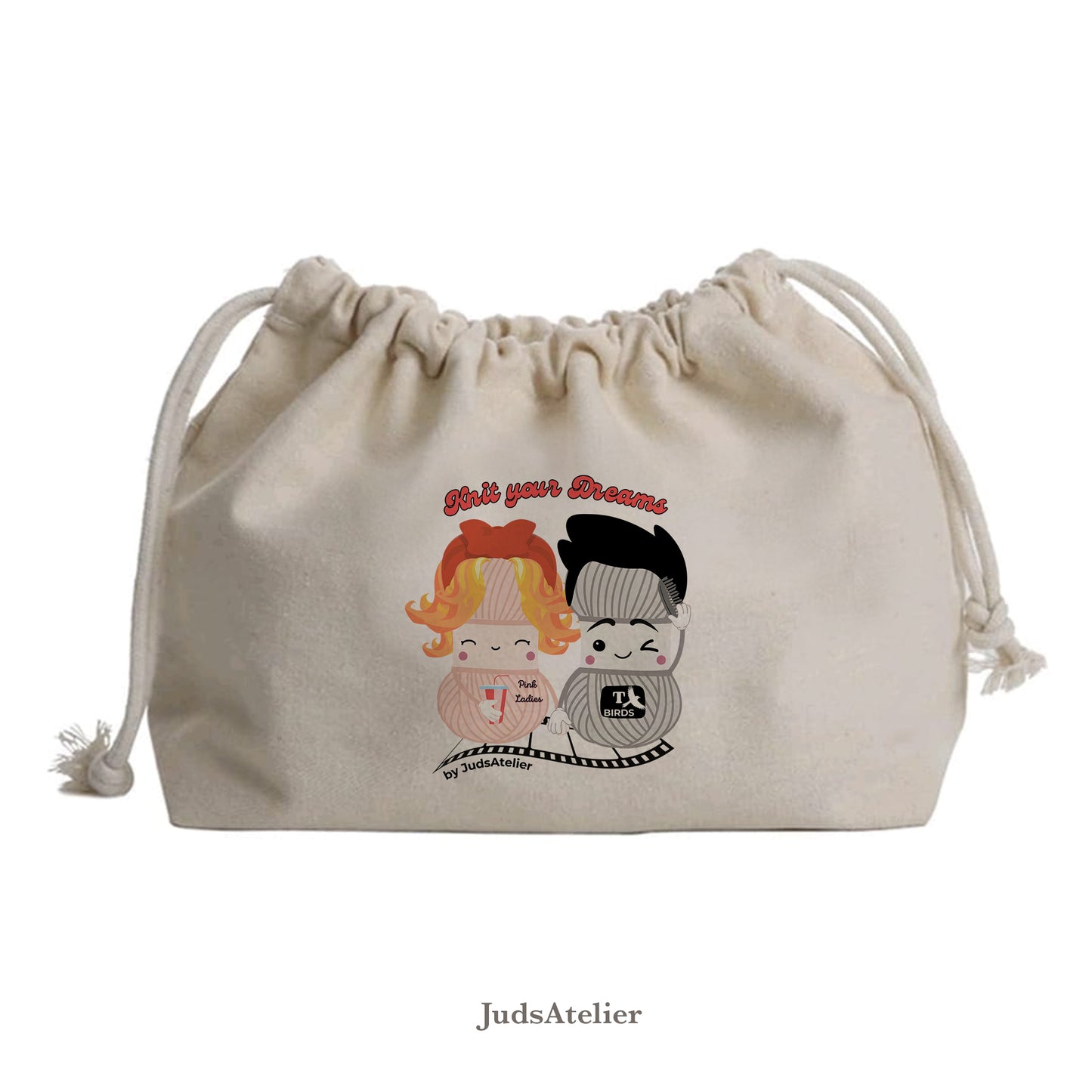 Bolsa de labores ilustrada - Modelo GREASE