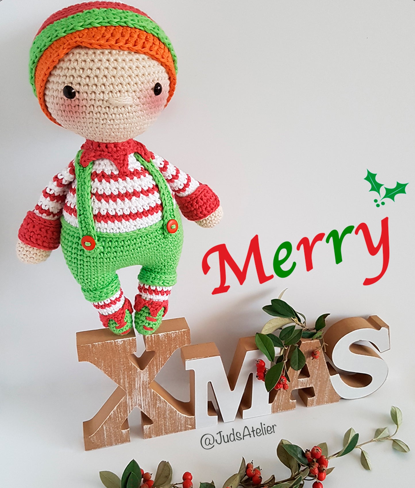 Patrón amigurumi - PETER el elfo de Navidad