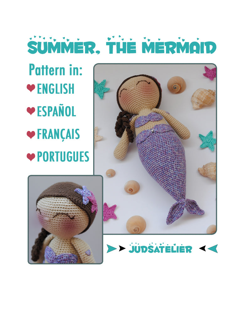 Patrón amigurumi - SUMMER la sirena
