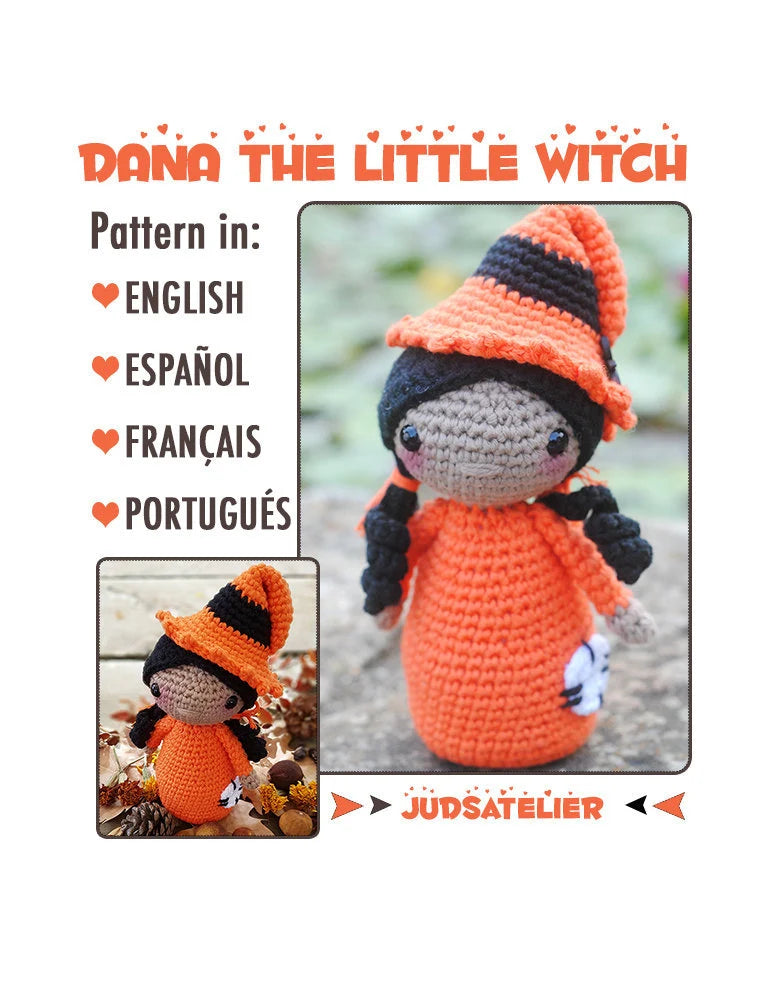 Patrón amigurumi - DANA la pequeña bruja
