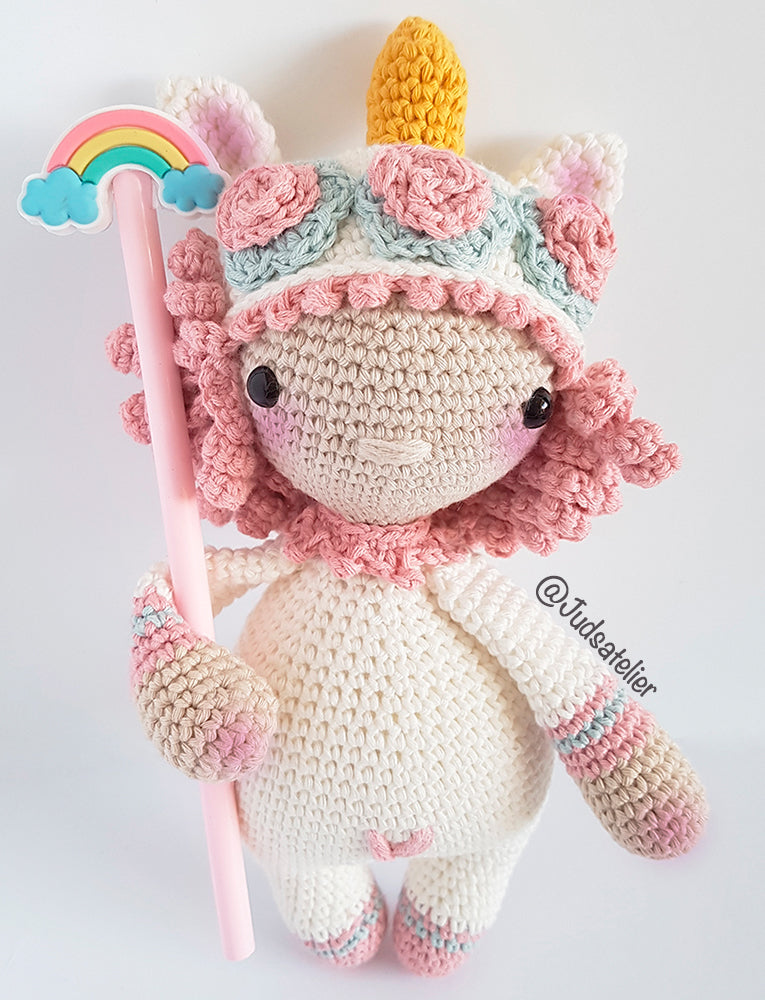 Patrón amigurumi - RAINBOW el unicornio