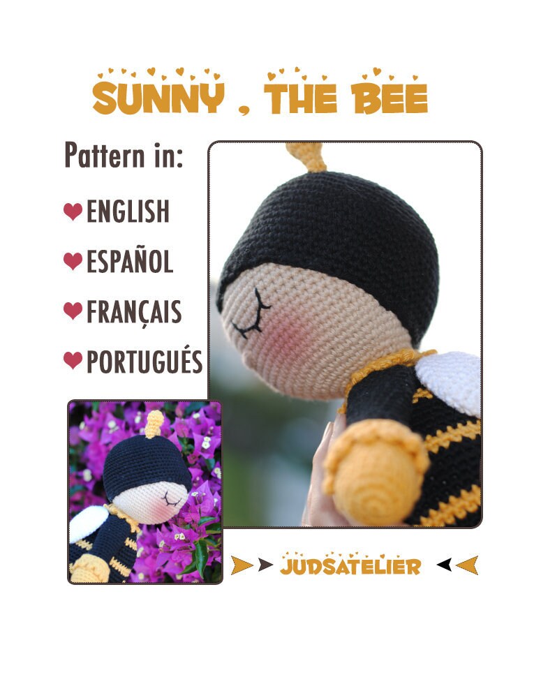 Patrón amigurumi - SUNNY la abeja
