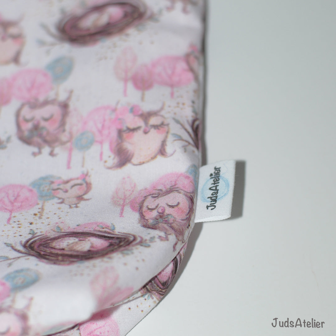 Bolsas porta ovillo PRACTIK modelo búho rosa
