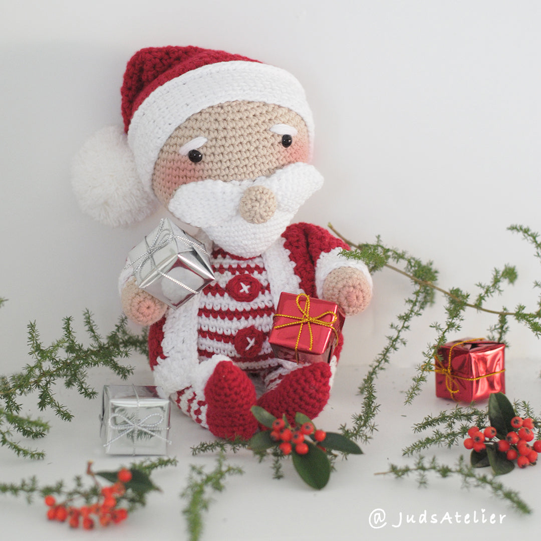 Patrón amigurumi - PAPÁ NOEL dulce Navidad