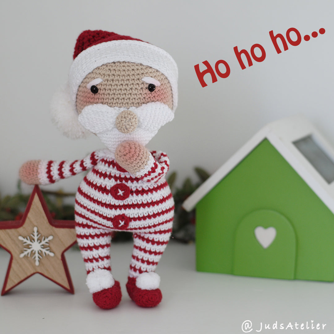 Patrón amigurumi - PAPÁ NOEL dulce Navidad