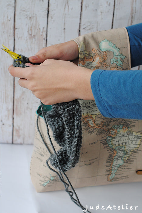 Bolsas porta ovillo PRACTIK modelo mapa mundi