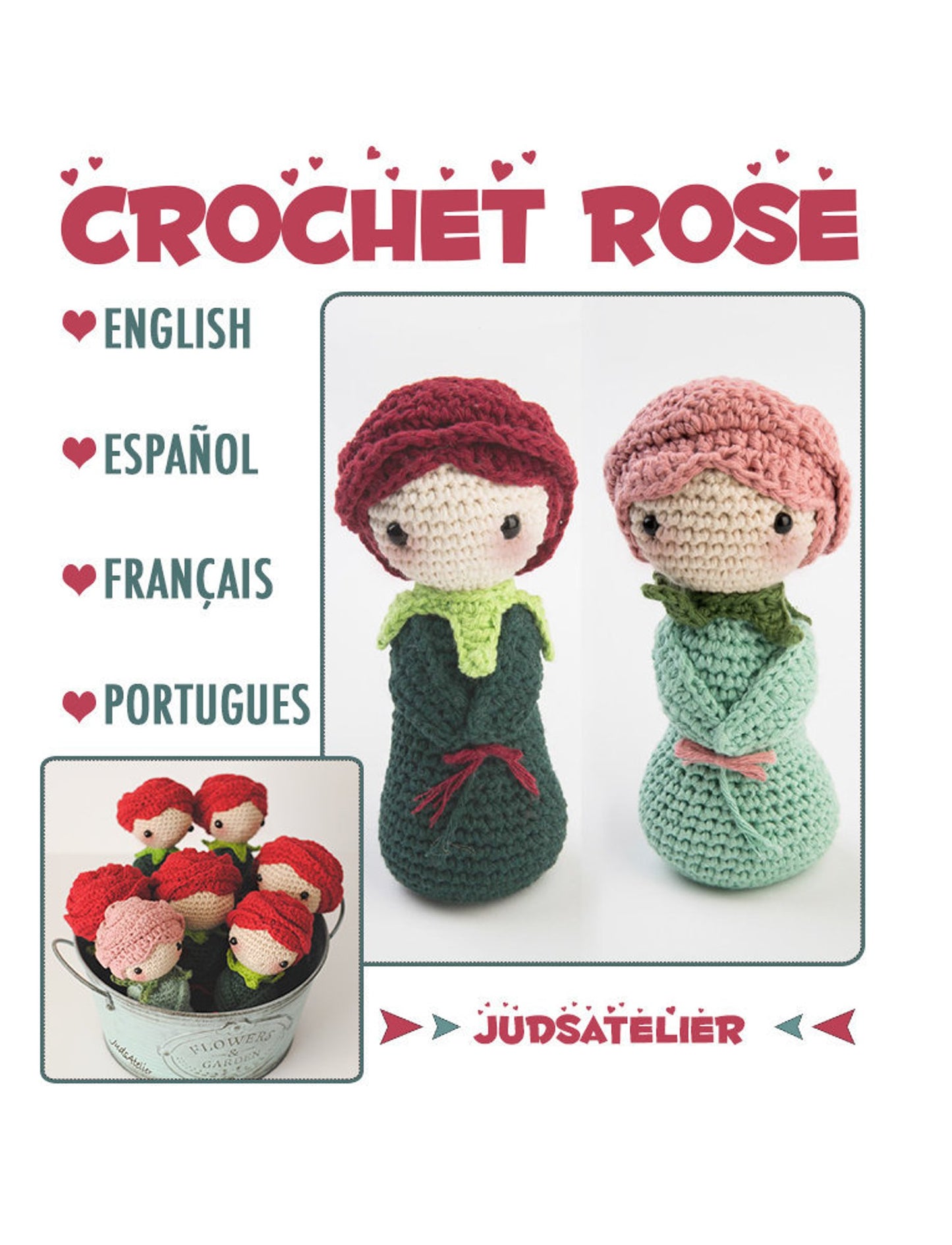 Patrón amigurumi - ROSE