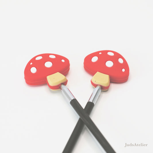 Protector de agujas de punto o tijeras - PLANTAS Y SETAS