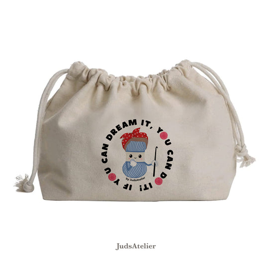 Bolsa de labores ilustrada - Modelo YOU CAN DO IT