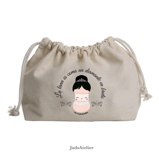 Bolsa de labores ilustrada - Modelo DIAMANTES