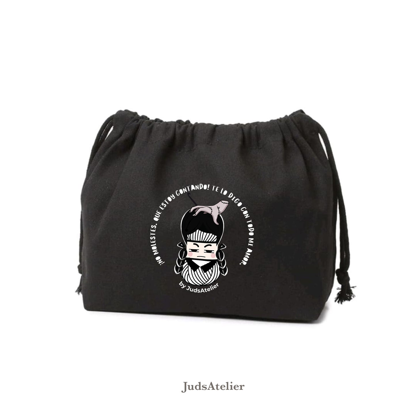 Bolsa de labores ilustrada - Modelo NO SMILE