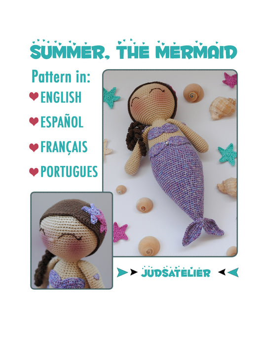 Patrón amigurumi  - SUMMER la sirena